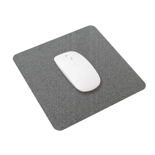 SenseAGE klein Mauspad 22x22cm | 0.2cm Ultradünnes Mousepad | Unterlage für Laser-/Kabel/Kabellos Maus | klein Mouse Mat ideal für Büro und Homeoffice | Slim Mausmatte - Dunkelgrau von SenseAGE