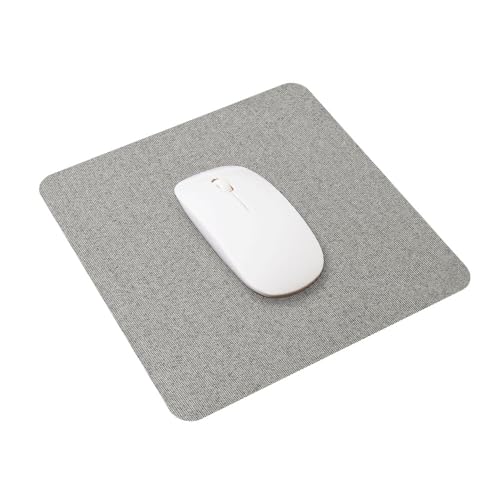 SenseAGE klein Mauspad 22x22cm | 0.2cm Ultradünnes Mousepad | Unterlage für Laser-/Kabel/Kabellos Maus | klein Mouse Mat ideal für Büro und Homeoffice | Slim Mausmatte - Hellgrau von SenseAGE