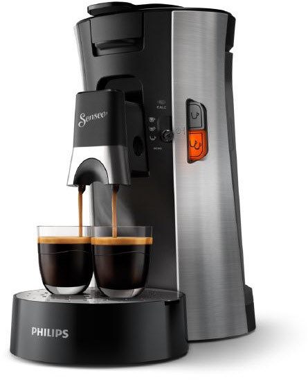 CSA250/10 Kaffeepadmaschine gebürsteter stahl von Senseo