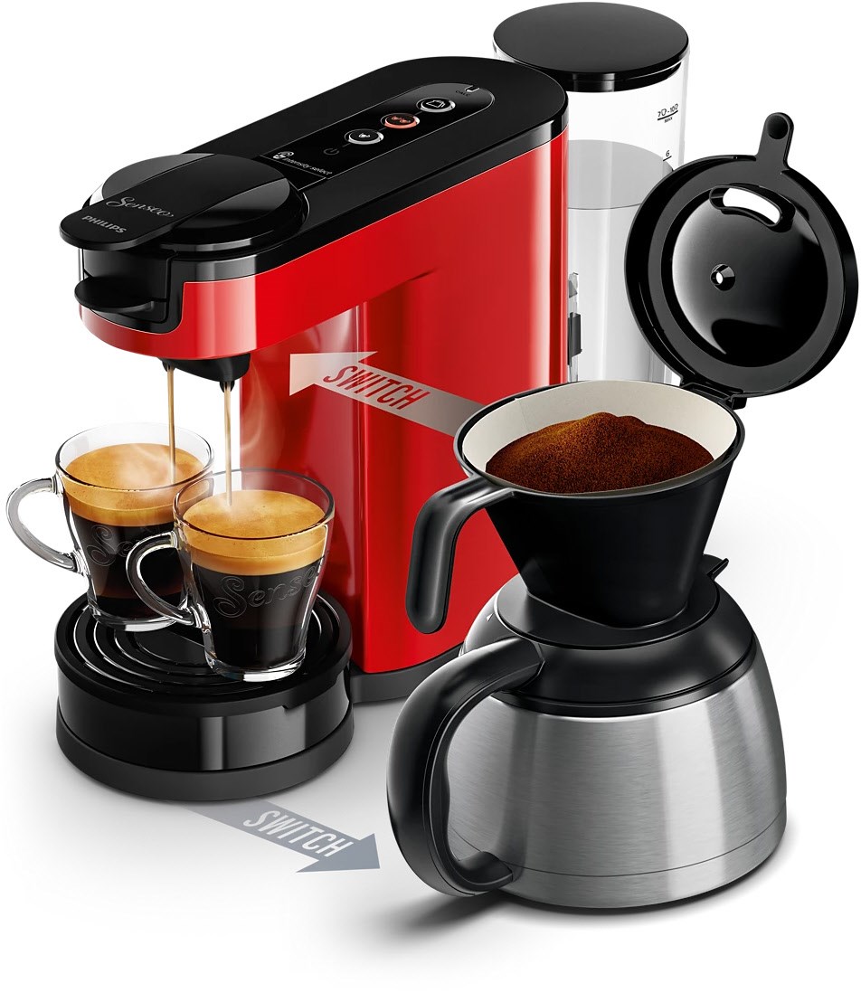 HD6592/84 Switch Filter- und Padkaffeemaschine rot HD6592/84 Switch Filter- und Padkaffeemaschine rot von Senseo