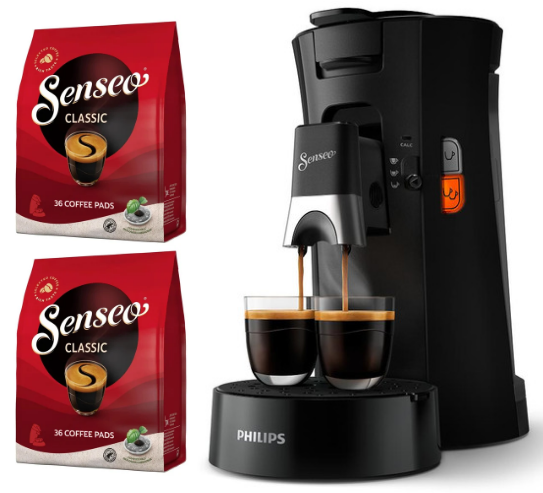 Senseo - Select Black + Classic Coffee Pads (36 Pcs) (Bundle) von Senseo