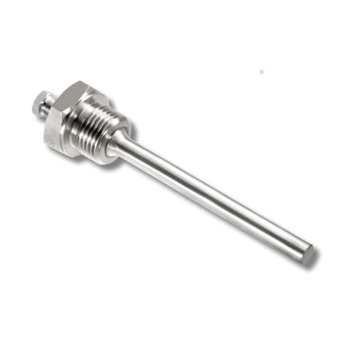 SENSORSHOP24 Tauchhülse Edelstahl für Temperaturfühler Einschraubtauchhülse mit G1/2 Zoll Prozessgewinde Tauchhülse für Kabelfühler Tauchfühler (50 mm + Klemmverschraubung) von Sensorshop24