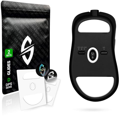 SensoryBoost DPS Glides (2er Set) für BenQ Zowie EC1/2, EC1/2-A, EC 1/2/3-C - Ultra Schnell, Abgerundet, Niedrige Reibung, Langlebig - Ersatz-Mausfüße, Skates - Gaming Maus Upgrade Zubehör von SensoryBoost
