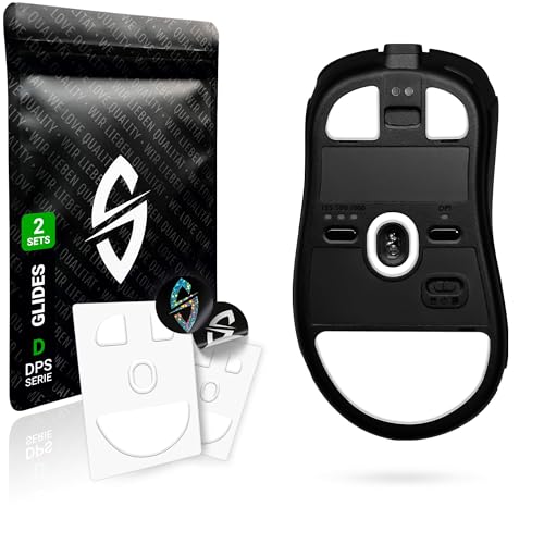 SensoryBoost DPS Glides (2er Set) für BenQ Zowie EC1-CW, EC2-CW, EC3-CW - Ultra Schnell, Abgerundet, Niedrige Reibung, Langlebig - Ersatz-Mausfüße, Skates - Gaming Maus Upgrade Zubehör von SensoryBoost