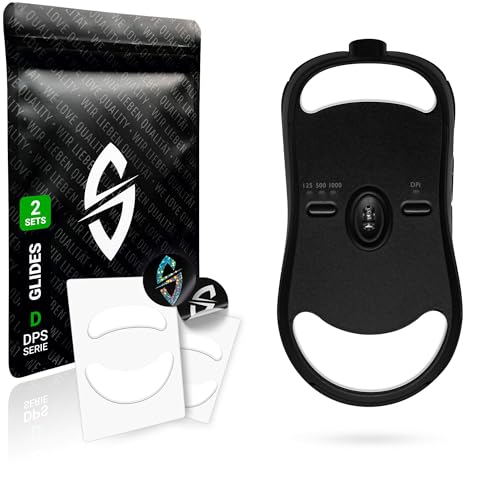 SensoryBoost DPS Glides (2er Set) für BenQ Zowie ZA13, ZA13-B, ZA13-C - Ultra Schnell, Abgerundet, Niedrige Reibung, Langlebig - Ersatz-Mausfüße, Skates - Gaming Maus Upgrade Zubehör von SensoryBoost