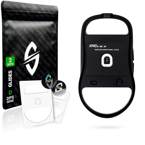 SensoryBoost DPS Glides (2er Set) für Endgame Gear XM2 (w, we, 8k) Ultra Schnell, Abgerundet, Niedrige Reibung, Hochwertig, Langlebig - Ersatz-Mausfüße, Skates - Gaming Maus Upgrade Zubehör von SensoryBoost