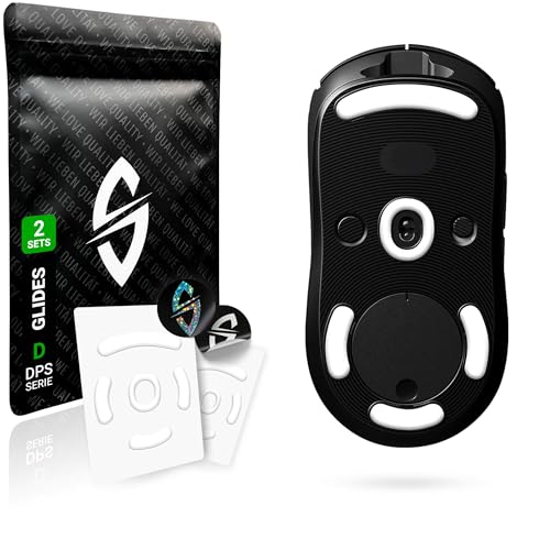 SensoryBoost DPS Glides (2er Set) für Logitech G PRO Wireless, G PRO 2 - Ultra Schnell, Abgerundet, Niedrige Reibung, Hochwertig, Langlebig - Ersatz-Mausfüße, Skates - Gaming Maus Upgrade Zubehör von SensoryBoost