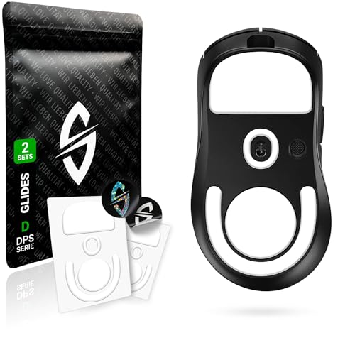 SensoryBoost DPS Glides (2er Set) für Logitech G PRO X Superlight 2 DEX - Ultra Schnell, Abgerundet, Niedrige Reibung, Hochwertig, Langlebig - Ersatz-Mausfüße, Skates - Gaming Maus Upgrade Zubehör von SensoryBoost