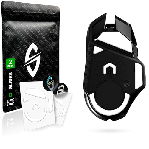 SensoryBoost DPS Glides (2er Set) für Logitech G502 Lightspeed - Ultra Schnell, Abgerundet, Niedrige Reibung, Hochwertig, Langlebig - Ersatz-Mausfüße, Skates - Gaming Maus Upgrade Zubehör von SensoryBoost