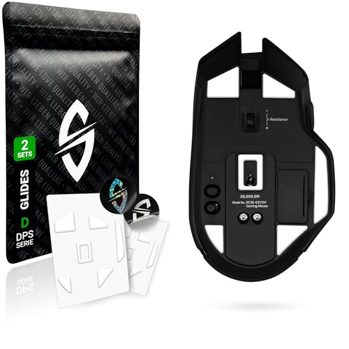 SensoryBoost DPS Glides (2er Set) für Razer Basilisk Ultimate - Ultra Schnell, Abgerundet, Niedrige Reibung, Hochwertig, Langlebig - Ersatz-Mausfüße, Skates - Gaming Maus Upgrade Zubehör von SensoryBoost