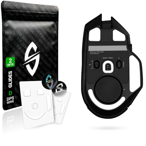 SensoryBoost DPS Glides (2er Set) für Razer Basilisk V3 Pro - Ultra Schnell, Abgerundet, Niedrige Reibung, Hochwertig, Langlebig - Ersatz-Mausfüße, Skates - Gaming Maus Upgrade Zubehör von SensoryBoost