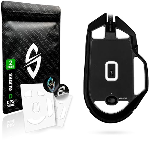 SensoryBoost DPS Glides (2er Set) für Razer Basilisk V3 - Ultra Schnell, Abgerundet, Niedrige Reibung, Hochwertig, Langlebig - Ersatz-Mausfüße, Skates - Gaming Maus Upgrade Zubehör von SensoryBoost