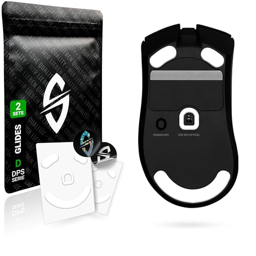 SensoryBoost DPS Glides (2er Set) für Razer DeathAdder V3 Pro - Ultra Schnell, Abgerundet, Niedrige Reibung, Hochwertig, Langlebig - Ersatz-Mausfüße, Skates - Gaming Maus Upgrade Zubehör von SensoryBoost