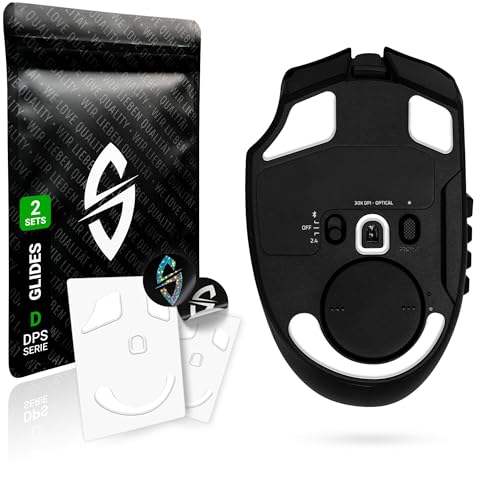 SensoryBoost DPS Glides (2er Set) für Razer Naga V2 PRO - Ultra Schnell, Abgerundet, Niedrige Reibung, Hochwertig, Langlebig - Ersatz-Mausfüße, Skates - Gaming Maus Upgrade Zubehör von SensoryBoost