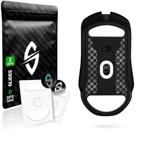 SensoryBoost DPS Glides (2er Set) für Steelseries Aerox 9, 5, 3 (Ghost) - Ultra Schnell, Abgerundet, Niedrige Reibung, Hochwertig, Langlebig - Ersatz-Mausfüße, Skates - Gaming Maus Upgrade Zubehör von SensoryBoost