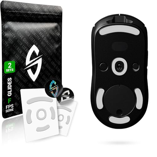 SensoryBoost FPS 2.0 Glides (2er Set) für Logitech G PRO Wireless, G PRO 2 - Ultra Sanft, Mehr Kontrolle, Self-Polishing, Hochwertig, Langlebig - Ersatz-Mausfüße, Skates - Gaming Maus Upgrade Zubehör von SensoryBoost