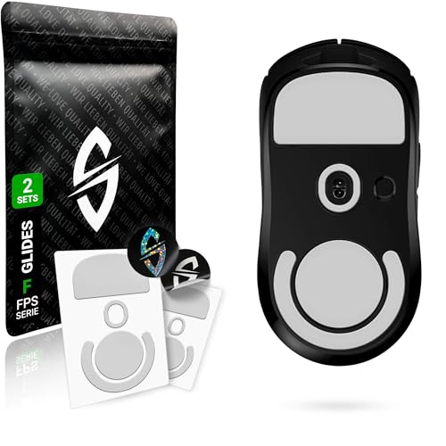 SensoryBoost FPS 2.0 Glides (2er Set) für Logitech G PRO X Superlight - Ultra Sanft, Mehr Kontrolle, Self-Polishing, Hochwertig, Langlebig - Ersatz-Mausfüße, Skates - Gaming Maus Upgrade Zubehör von SensoryBoost