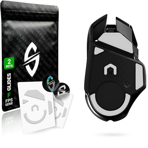 SensoryBoost FPS 2.0 Glides (2er Set) für Logitech G502 Lightspeed - Ultra Sanft, Mehr Kontrolle, Self-Polishing, Hochwertig, Langlebig - Ersatz-Mausfüße, Skates - Gaming Maus Upgrade Zubehör von SensoryBoost