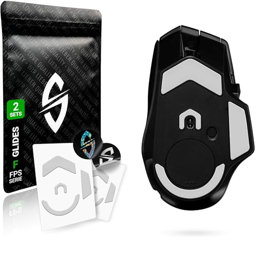 SensoryBoost FPS 2.0 Glides (2er Set) für Logitech G502 X Plus, Lightspeed - Ultra Sanft, Mehr Kontrolle, Self-Polishing, Hochwertig, Langlebig - Ersatz-Mausfüße, Skates - Gaming Maus Upgrade Zubehör von SensoryBoost