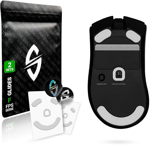 SensoryBoost FPS 2.0 Glides (2er Set) für Razer DeathAdder V3 Pro - Ultra Sanft, Mehr Kontrolle, Self-Polishing, Hochwertig, Langlebig - Ersatz-Mausfüße, Skates - Gaming Maus Upgrade Zubehör von SensoryBoost