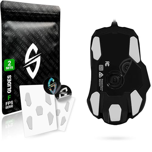 SensoryBoost FPS 2.0 Glides (2er Set) für Roccat Kone AIMO - Ultra Sanft, Mehr Kontrolle, Self-Polishing, Hochwertig, Langlebig - Ersatz-Mausfüße, Skates - Gaming Maus Upgrade Zubehör von SensoryBoost