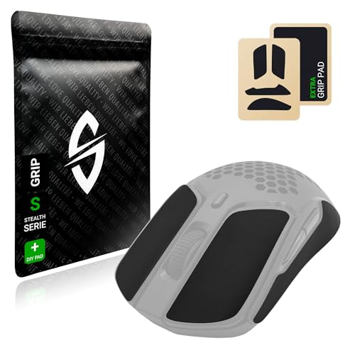 SensoryBoost Grip Tape Set für HyperX Pulsefire Haste (+ extra Grip-Pad) Schweißabsorbierend, extrem Rutschfest, Ultradünn (0.5mm) Selbstklebend & Rückstandsfrei - Gaming Maus Zubehör von SensoryBoost