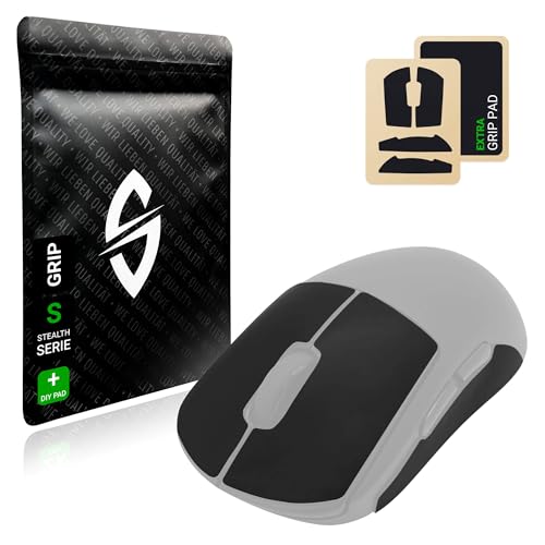 SensoryBoost Grip Tape Set für Logitech G PRO Wireless (+ extra Grip-Pad) Schweißabsorbierend, extrem rutschfest, Ultradünn (0.5mm) Selbstklebend & Rückstandsfrei - Gaming Maus Zubehör von SensoryBoost