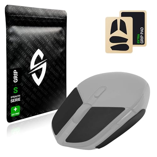 SensoryBoost Grip Tape Set für Logitech G303 Shroud Edition (+ extra Grip-Pad) Schweißabsorbierend, extrem rutschfest, Ultradünn (0.5mm) Selbstklebend & Rückstandsfrei - Gaming Maus Zubehör von SensoryBoost