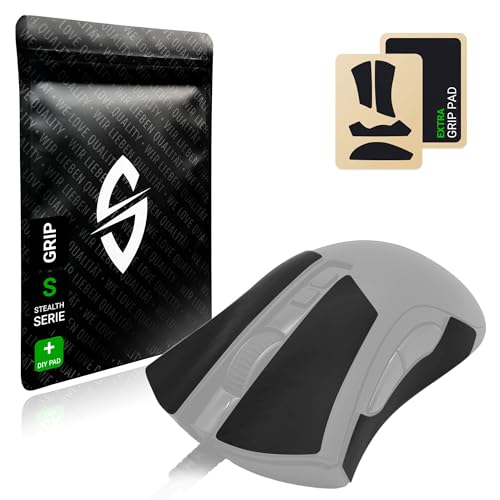 SensoryBoost Grip Tape Set für Razer DeathAdder V2 Pro (+ extra Grip-Pad) Schweißabsorbierend, extrem rutschfest, Ultradünn (0.5mm) Selbstklebend & Rückstandsfrei - Gaming Maus Zubehör von SensoryBoost