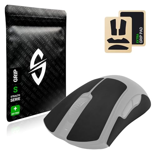SensoryBoost Grip Tape Set für Razer DeathAdder V3 Pro (+ extra Grip-Pad) Schweißabsorbierend, extrem Rutschfest, Ultradünn (0.5mm) Selbstklebend & Rückstandsfrei - Gaming Maus Zubehör von SensoryBoost