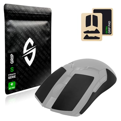 SensoryBoost Grip Tape Set für Razer Viper Ultimate, V2 Pro (+ extra Grip-Pad) Schweißabsorbierend, extrem rutschfest, Ultradünn (0.5mm) Selbstklebend & Rückstandsfrei - Gaming Maus Zubehör von SensoryBoost