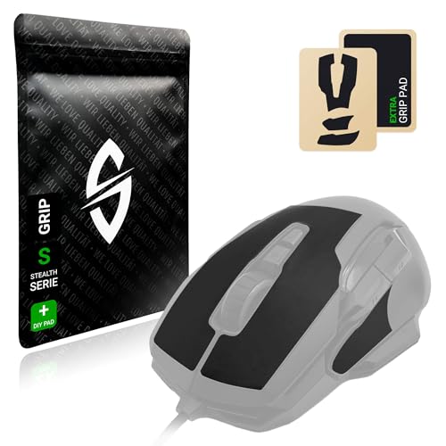 SensoryBoost Grip Tape Set für Roccat Kone AIMO (+ extra Grip-Pad) Schweißabsorbierend, extrem rutschfest, Ultradünn (0.5mm) Selbstklebend & Rückstandsfrei - Gaming Maus Zubehör von SensoryBoost