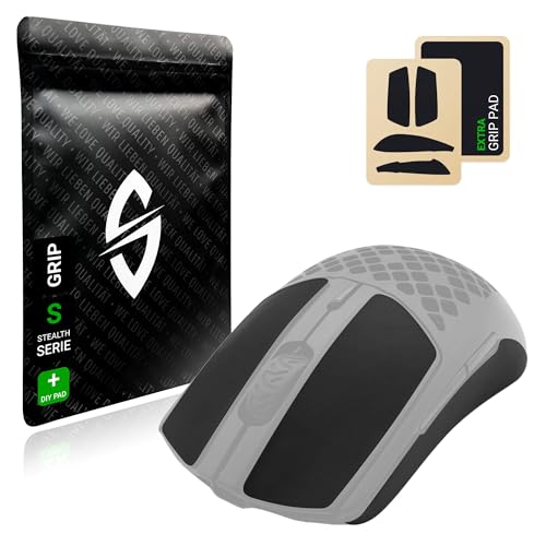SensoryBoost Grip Tape Set für Steelseries Aerox 3 (+ extra Grip-Pad) Schweißabsorbierend, extrem Rutschfest, Ultradünn (0.5mm) Selbstklebend & Rückstandsfrei - Gaming Maus Zubehör von SensoryBoost