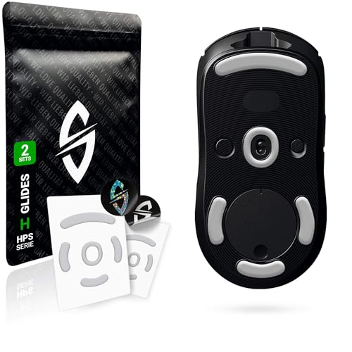 SensoryBoost HPS Glides (2er Set) für Logitech G PRO Wireless, G PRO 2 Lightspeed – Perfekte Balance Speed & Kontrolle – Sanft, Abgerundet & Langlebig – Ersatz-Mausfüße, Skates – Gaming Maus Upgrade von SensoryBoost