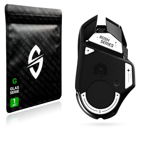 SensoryBoost Rush Glas Glides Set für Logitech G502 Lightspeed - Ultra Schnell & Sanft, Poliert, Abgerundete Kanten, Enorme Haltbarkeit - Ersatz-Mausfüße, Skates - Gaming Maus Zubehör von SensoryBoost