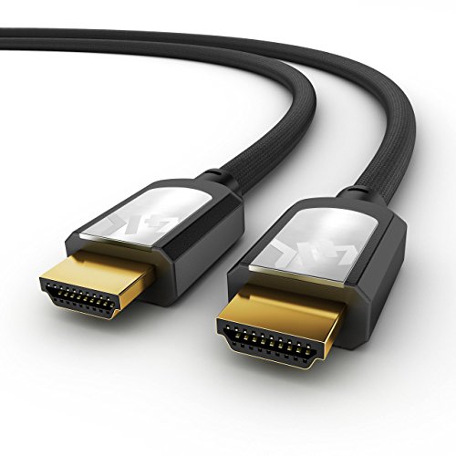 Sentivus 5m 4K HDMI Kabel - Premium zertifiziert, 4k@60Hz, 4K@120Hz, Ultra HD, 3D und ARC, High Speed mit Ethernet, schwarz von Sentivus