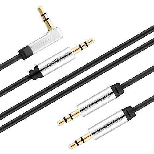 Sentivus Audio Set - 3,5mm Stecker/Stecker + Stecker/Stecker 90° - 1,00m - schwarz Sentivus Audio Set - 3,5mm Stecker/Stecker + Stecker/Stecker 90° - 1,00m - schwarz von Sentivus
