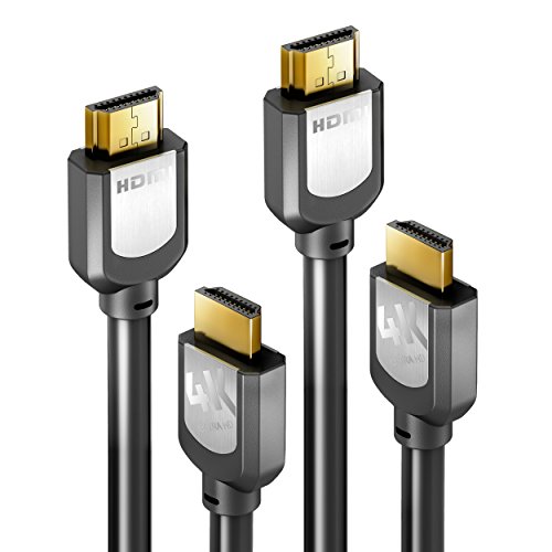 Sentivus HD102-15 4K HDMI Kabel (Ultra HD, 3D und ARC) auf HDMI 1.3, 1.4 und 2.0 kompatibel mit High Speed Ethernet und 3-fach Schirmung, 2x 1,50m, schwarz von Sentivus