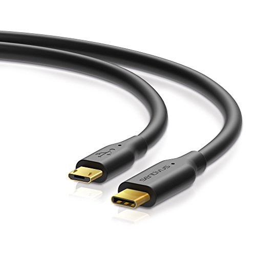 Sentivus USB 2.0 Kabel - 1.5A - Micro Stecker / C Stecker - 1,00m - schwarz, 1.00 m von Sentivus
