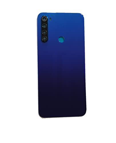 (KIT) Batterieabdeckung + doppelseitiges Klebeband + Linse kompatibel mit Xiaomi Redmi Note 8T / M1908C3XG Glas Rückseite Back Cover Rückseite + Kleber + Objektiv Kamera (Blau) von Senza Marchio