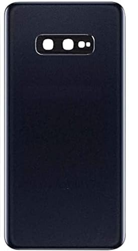 Akku-Abdeckungen + doppelseitigem Klebeband + Linse kompatibel für Samsung Galaxy S10E / G970 SM-G970F Ersatzglas Rückseite Cover Klebeband + Linse mit Rahmen (schwarz) von Senza Marchio