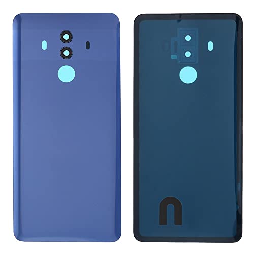 Kit Batterieabdeckung + doppelseitiges Klebeband + Linse kompatibel mit Huawei Mate 10 PRO/BLA-L29 BLA-L09 Rückseite Rückseite Back Cover + Aufkleber + Linse mit Rahmen (blau) von Senza Marchio