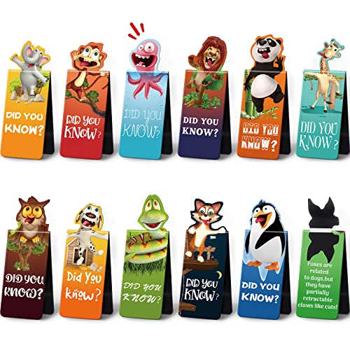 12 Magnetische Lesezeichen Tier Magnet Lesezeichen Süße Magnetische Seiten Clips Lustige Tiere Buchmarkierungen Magnet Buchmarker für Schüler Buchliebhaber Lesen Geschenk (Tier Stil) von Sepamoon