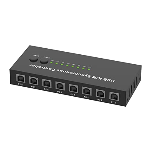 Seprendi Synchroner USB-K/M-Controller 8-Port-KVM-Switch Mehrere Computer Teilen Sich 1 Satz Maus und Tastatur von Seprendi
