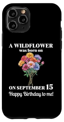 15. September Geburt Blume Aster 15 September Geburtstag Hülle für iPhone 11 Pro von September Birthday Wildflower Designs