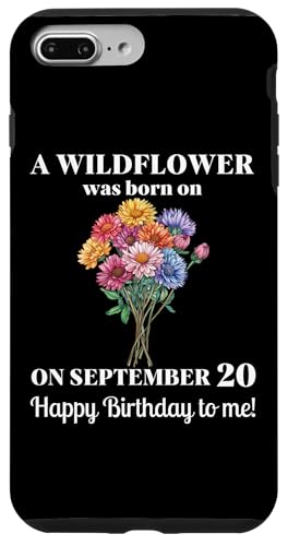 20. September Geburt Blume Aster 20 September Geburtstag Hülle für iPhone 7 Plus/8 Plus von September Birthday Wildflower Designs