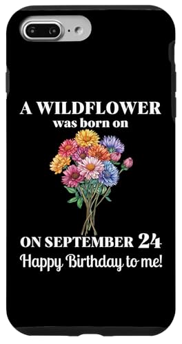 24. September Geburt Blume Aster 24 September Geburtstag Hülle für iPhone 7 Plus/8 Plus von September Birthday Wildflower Designs