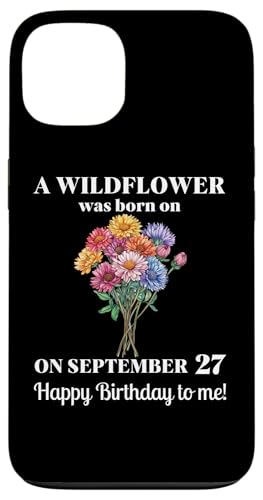 26. September Geburt Blume Aster 26 September Geburtstag Hülle für iPhone 13 von September Birthday Wildflower Designs
