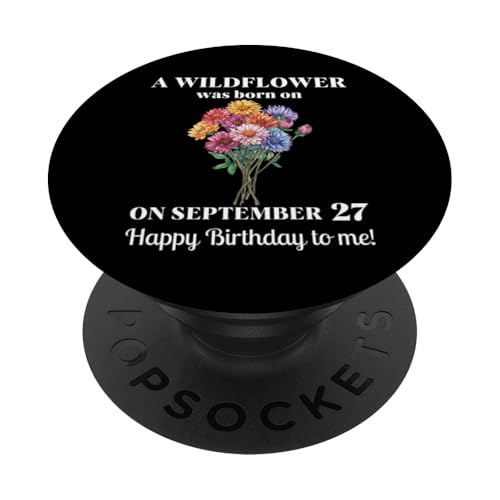 26. September Geburt Blume Aster 26 September Geburtstag PopSockets Klebender PopGrip 26. September Geburt Blume Aster 26 September Geburtstag PopSockets Klebender PopGrip von September Birthday Wildflower Designs