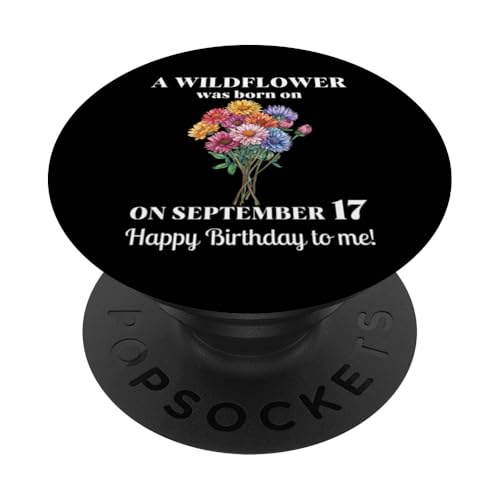 September 17. Geburt Blume Aster 17 September Geburtstag PopSockets Klebender PopGrip September 17. Geburt Blume Aster 17 September Geburtstag PopSockets Klebender PopGrip von September Birthday Wildflower Designs